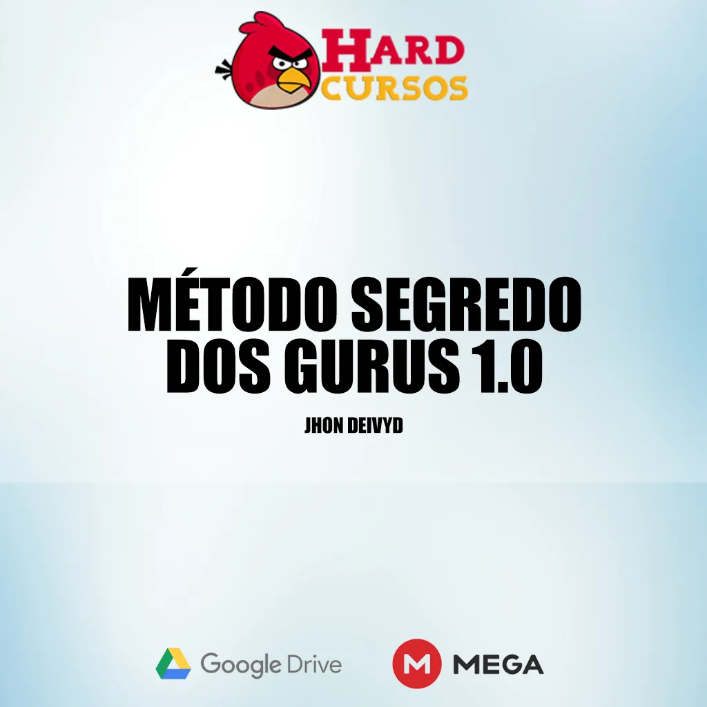 Capa: Metodo Segredo dos Gurus 1.0 Jhon Ddeivyd Ferraz