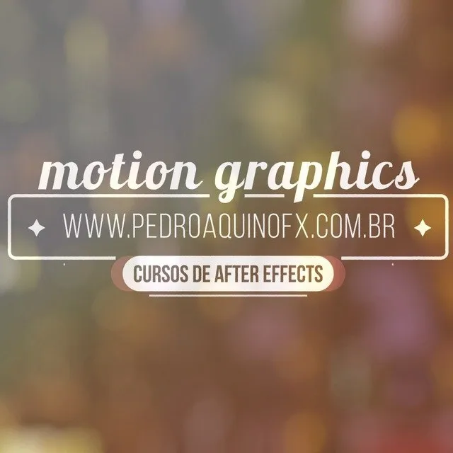 Capa: Motion Graphics – Curso de After Effects