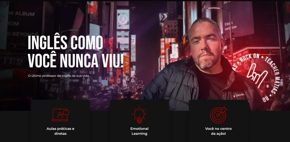 Capa: English Masters – Teacher Matias