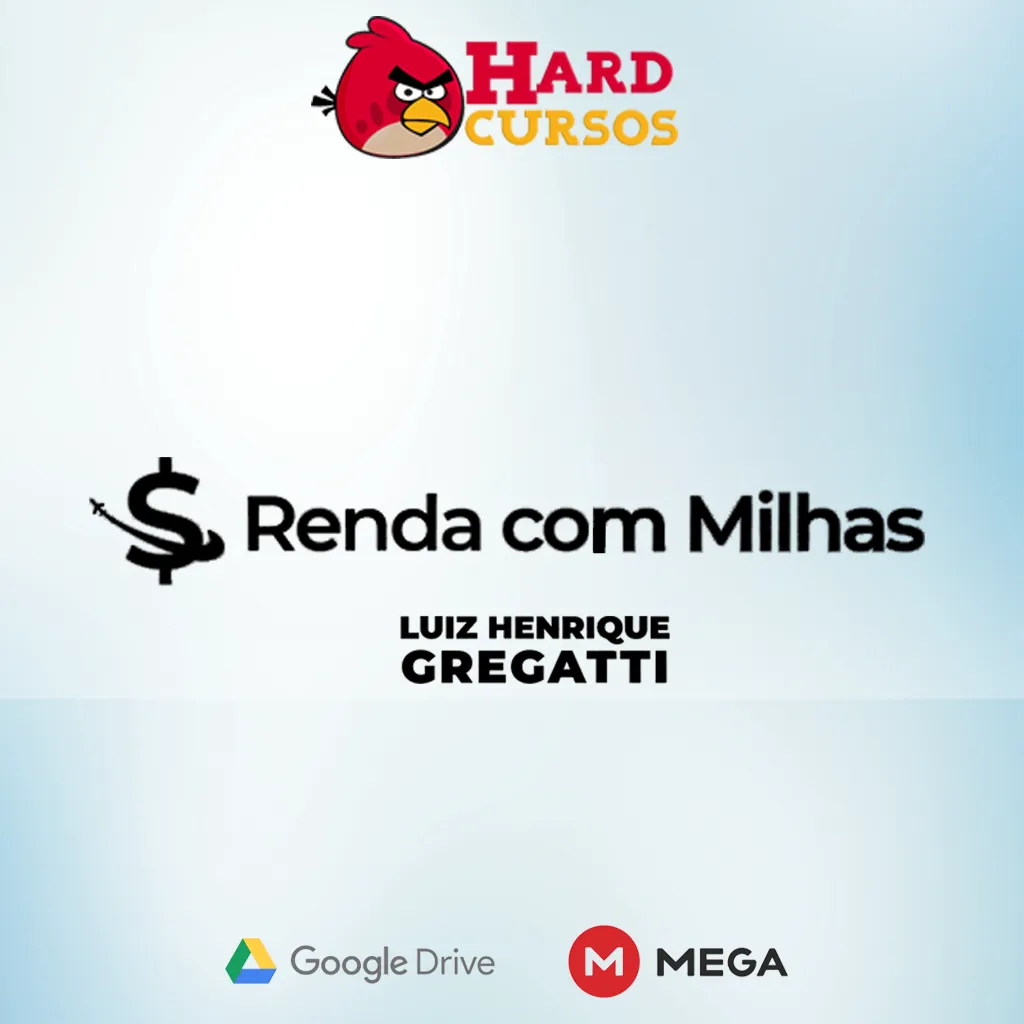 Capa: RENDA COM MILHAS – LUIZ GREGATTI