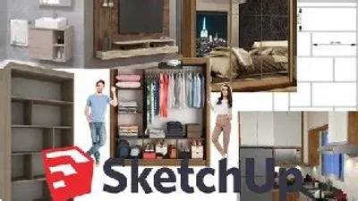 Capa: Sketchup completo e Descomplicado – Marcenaria Moderna