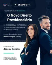 Capa: Pos Graduacao O Novo Direito Previdenciario-ESMAFEPR-2022