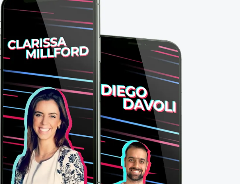 Capa: ACADEMIA DE TIKTOKERS – DIEGO DÁVILA & CLARISSA MILLFORD